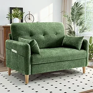 47" Compact Loveseat Sofa