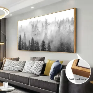 Foggy Forest Canvas Wall Art